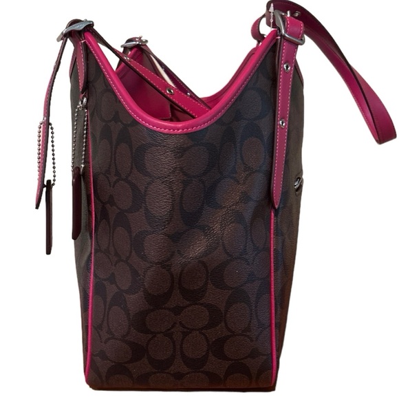 Coach Meadow Shoulder Bag In Signature Canvas - Picture 11 of 16